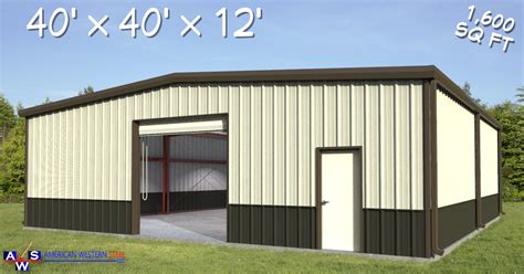 12'x38 sheet metal building kits|20 year steel frame kits.